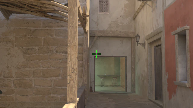 Where to aim before releasing the throw