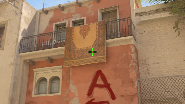 Where to aim before releasing the throw