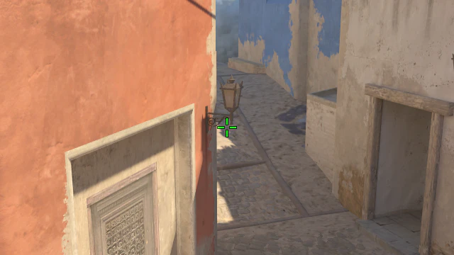Where to aim before releasing the throw