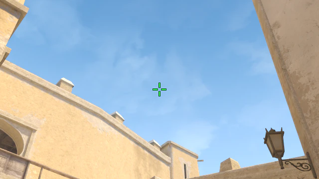 Where to aim before releasing the throw