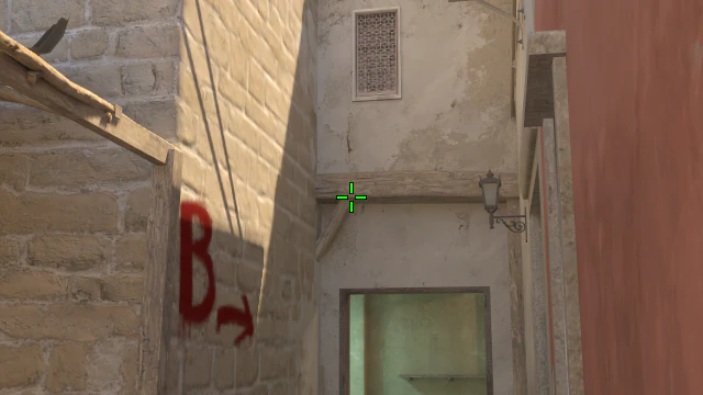 Where to aim before releasing the throw