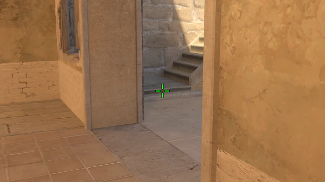 Where to aim before releasing the throw