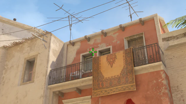 Where to aim before releasing the throw
