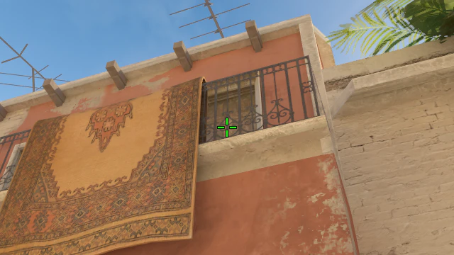 Where to aim before releasing the throw