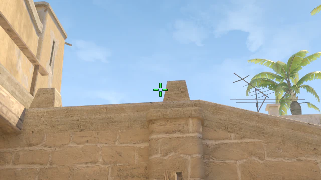 Where to aim before releasing the throw