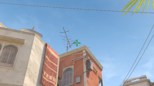 Where to aim before releasing the throw