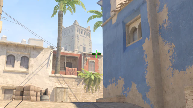 Where to aim before releasing the throw