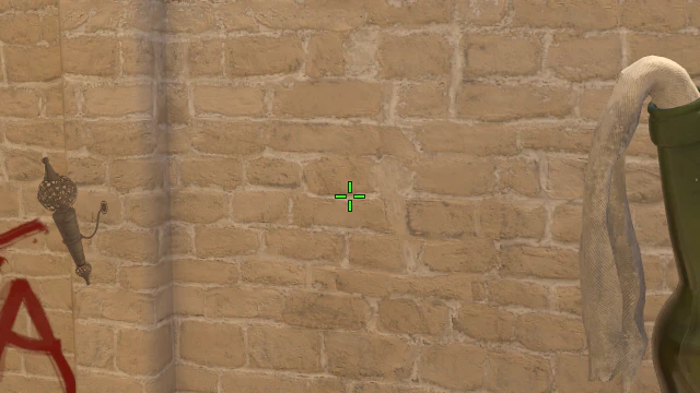 Where to aim before releasing the throw