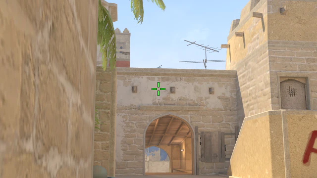 Where to aim before releasing the throw