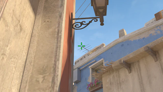 Where to aim before releasing the throw