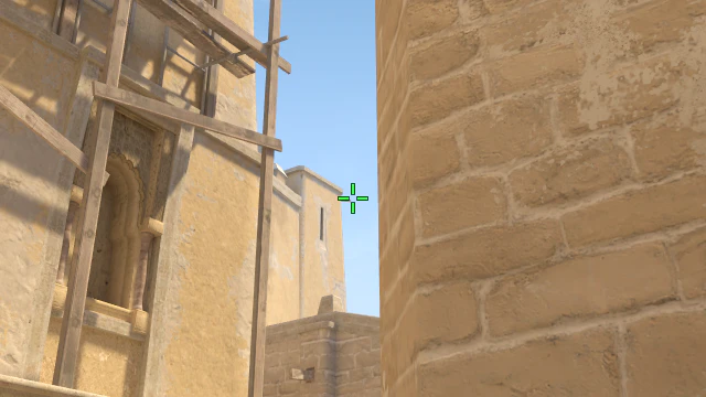 Where to aim before releasing the throw