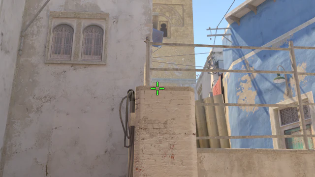 Where to aim before releasing the throw