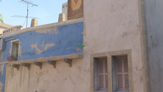 Where to aim before releasing the throw
