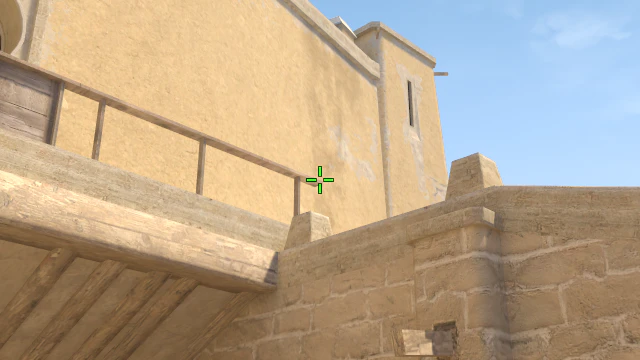 Where to aim before releasing the throw