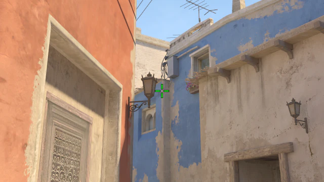 Where to aim before releasing the throw