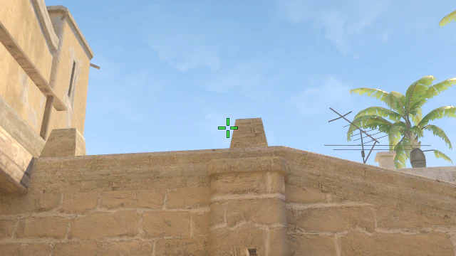 Where to aim before releasing the throw