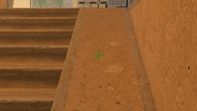 Where to aim before releasing the throw