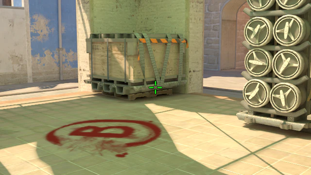 Where to aim before releasing the throw