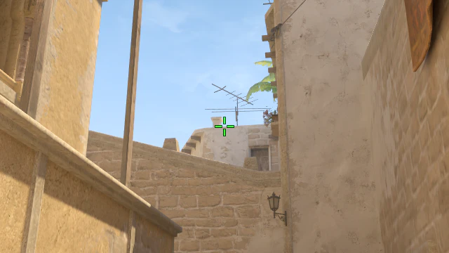 Where to aim before releasing the throw