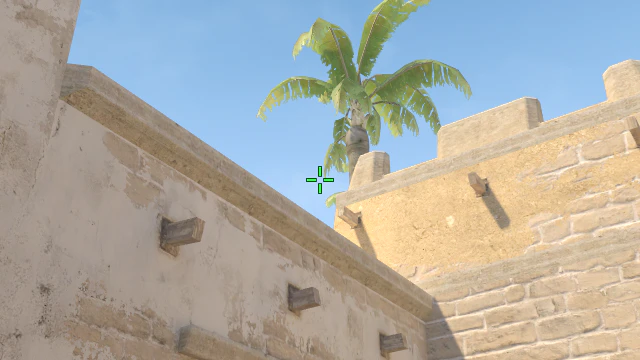 Where to aim before releasing the throw