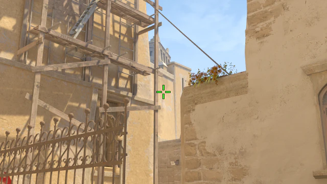 Where to aim before releasing the throw