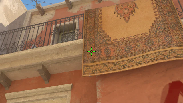 Where to aim before releasing the throw