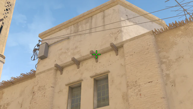 Where to aim before releasing the throw