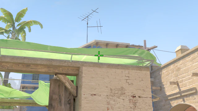 Where to aim before releasing the throw