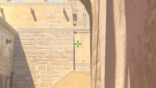 Where to aim before releasing the throw