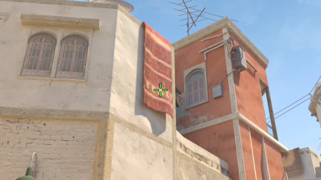 Where to aim before releasing the throw