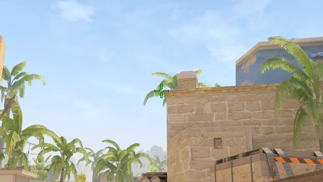 Where to aim before releasing the throw