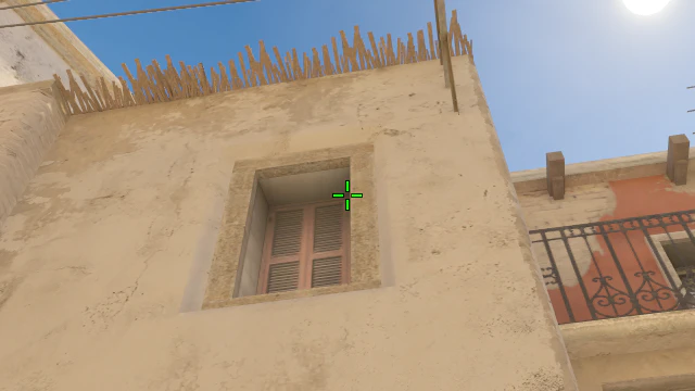 Where to aim before releasing the throw