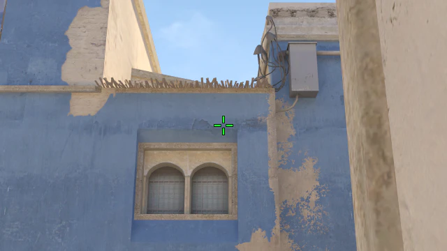 Where to aim before releasing the throw