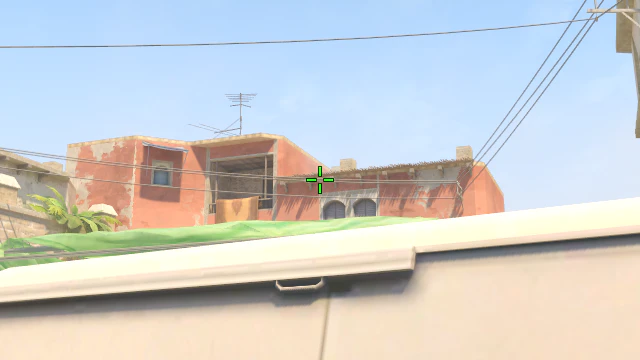 Where to aim before releasing the throw