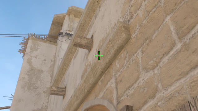 Where to aim before releasing the throw