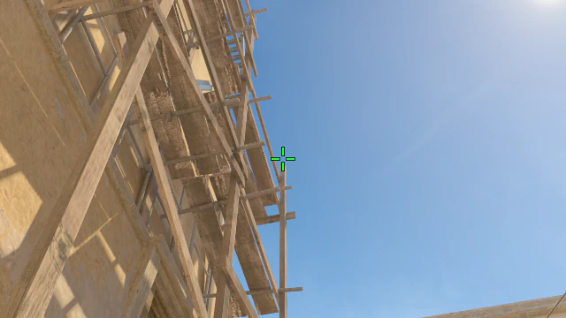 Where to aim before releasing the throw