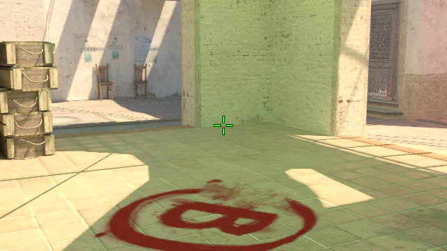 Where to aim before releasing the throw