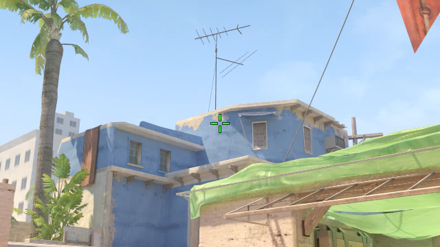 Where to aim before releasing the throw