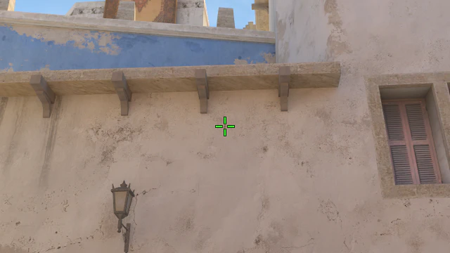 Where to aim before releasing the throw