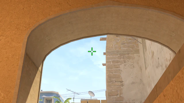 Where to aim before releasing the throw