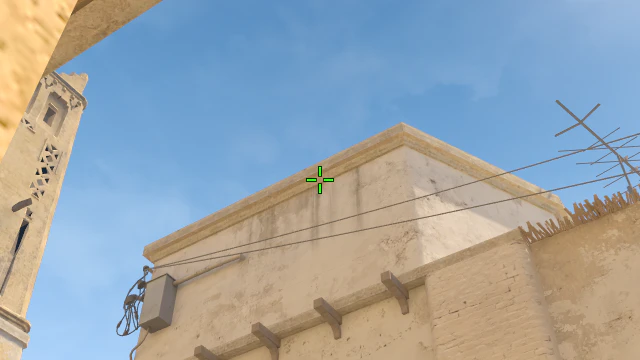 Where to aim before releasing the throw