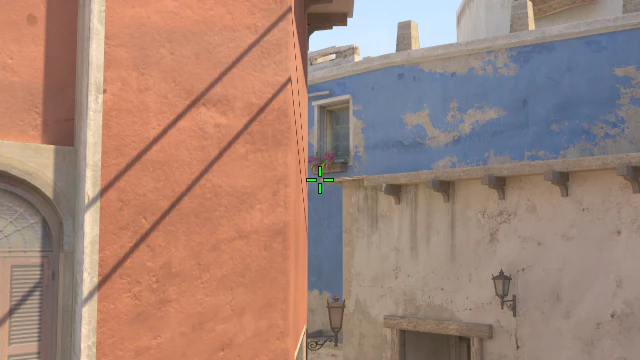 Where to aim before releasing the throw