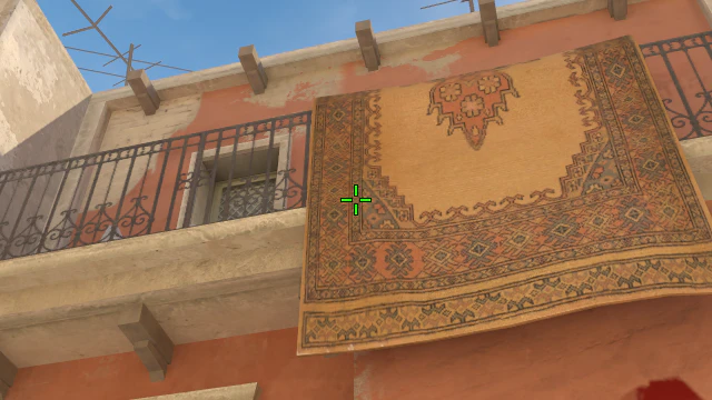 Where to aim before releasing the throw