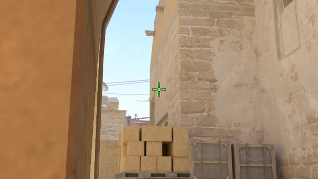 Where to aim before releasing the throw