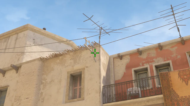 Where to aim before releasing the throw