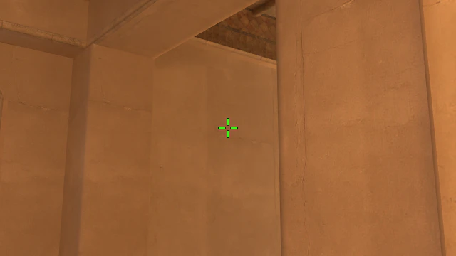 Where to aim before releasing the throw