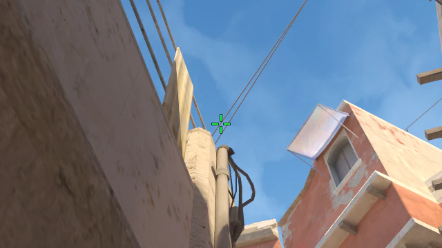 Where to aim before releasing the throw