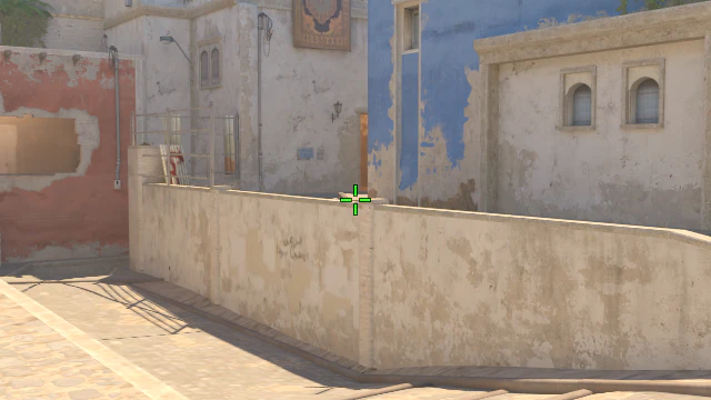 Where to aim before releasing the throw