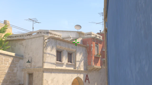 Where to aim before releasing the throw
