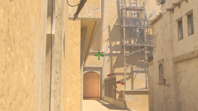 Where to aim before releasing the throw